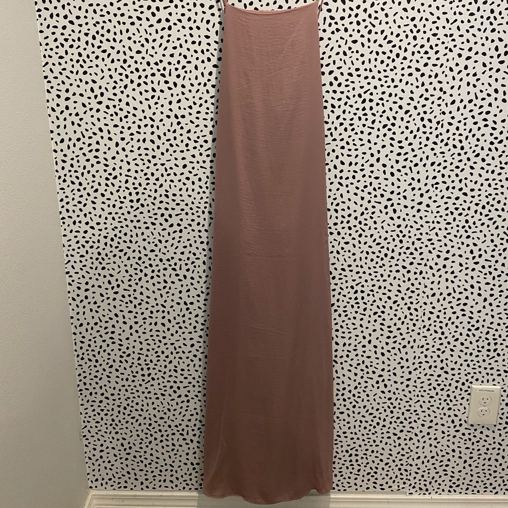 Long spaghetti strap dress